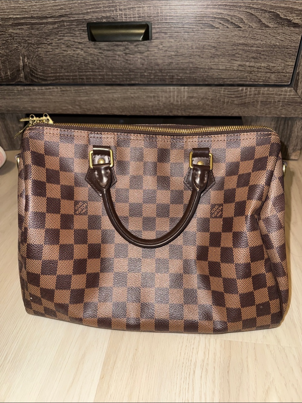LV SPEEDY 30 Damier Ebene bandoulier with no straps #lvspeedy #louisvuitton